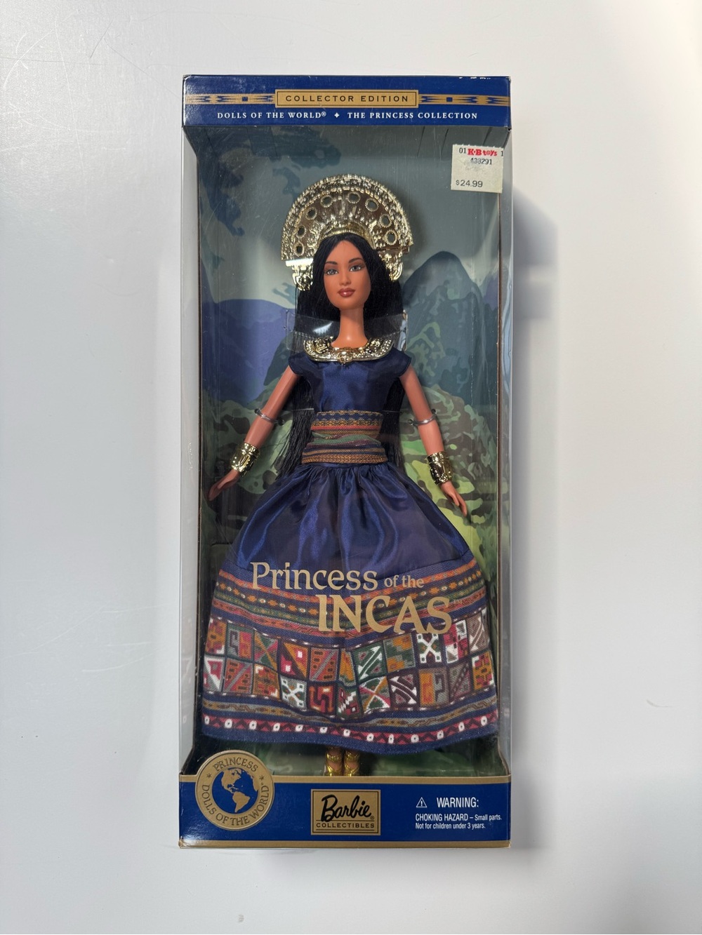2000 NRFB Barbie Collector "Princess of the Incas" Dolls of the World